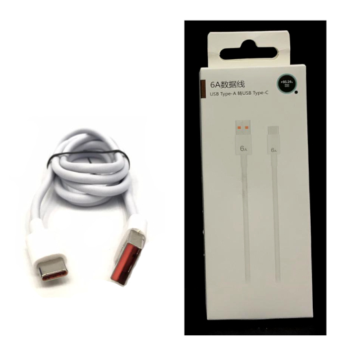 6A USB to Type C Data & Charging Cable 1m